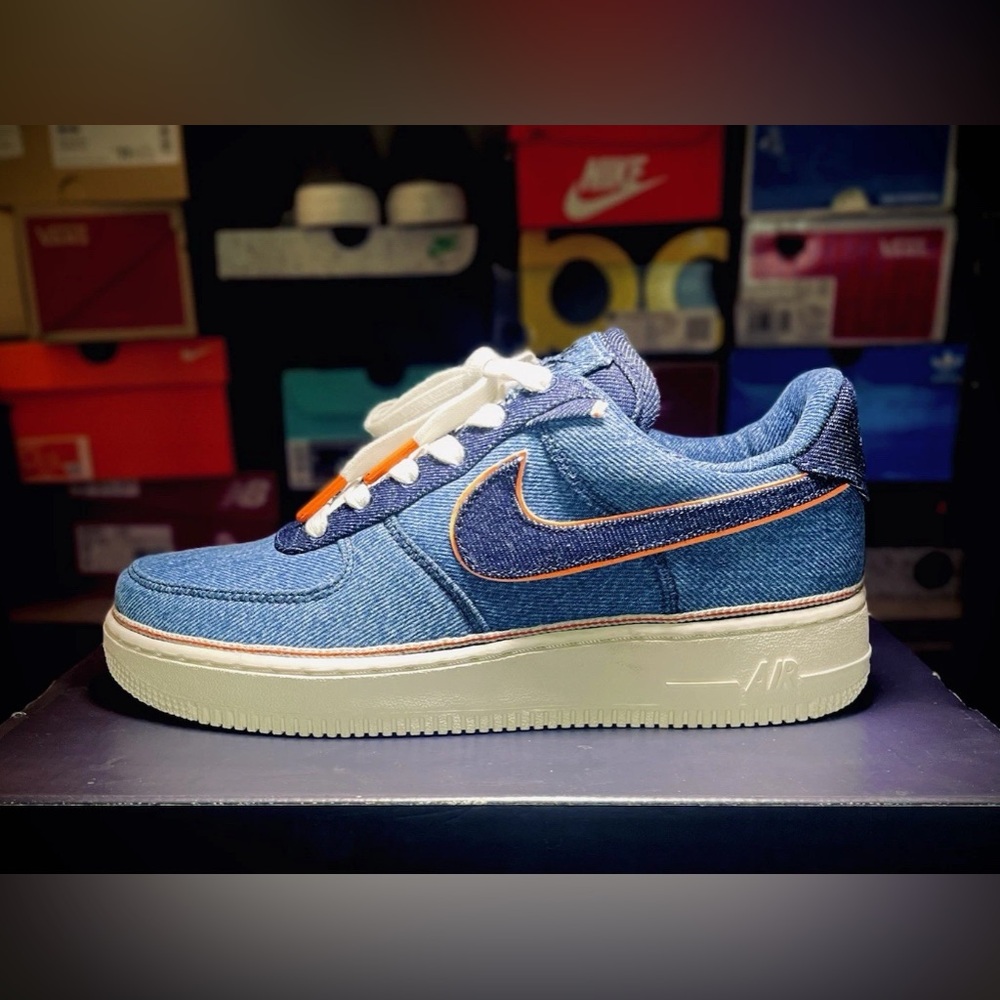Nike Air Force 1 07 Premium Selvedge Stonewash Denim Men’s Size 7 905345-403 NIB
